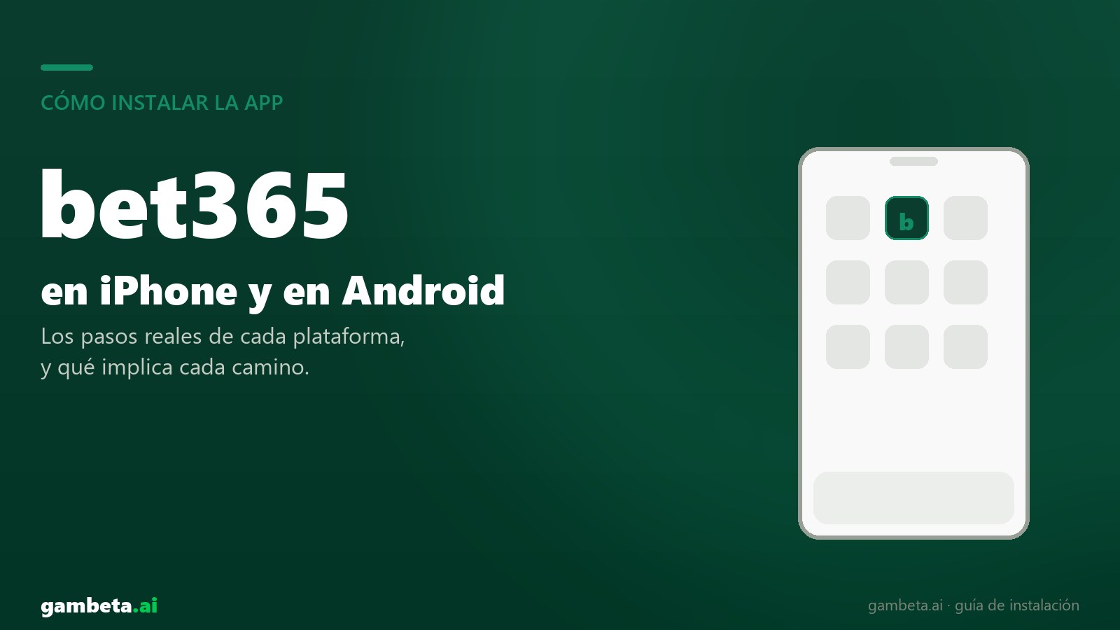Cómo descargar e instalar la app de bet365 en iPhone y en Android