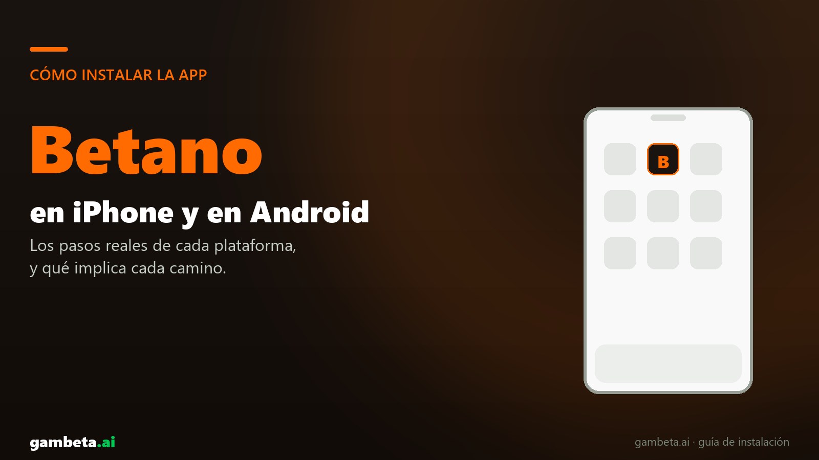 Cómo descargar e instalar la app de Betano en iPhone y en Android