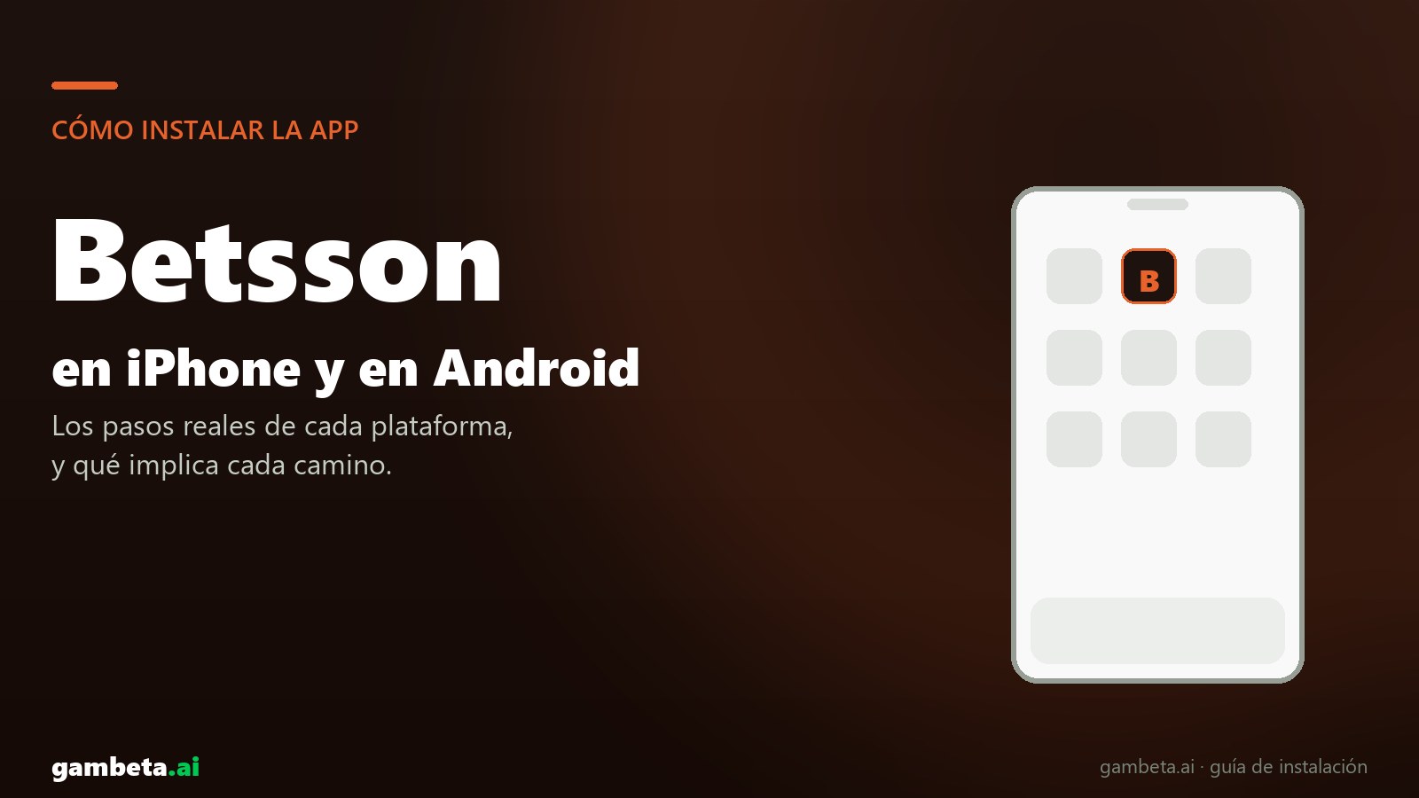 Cómo descargar e instalar la app de Betsson en iPhone y en Android