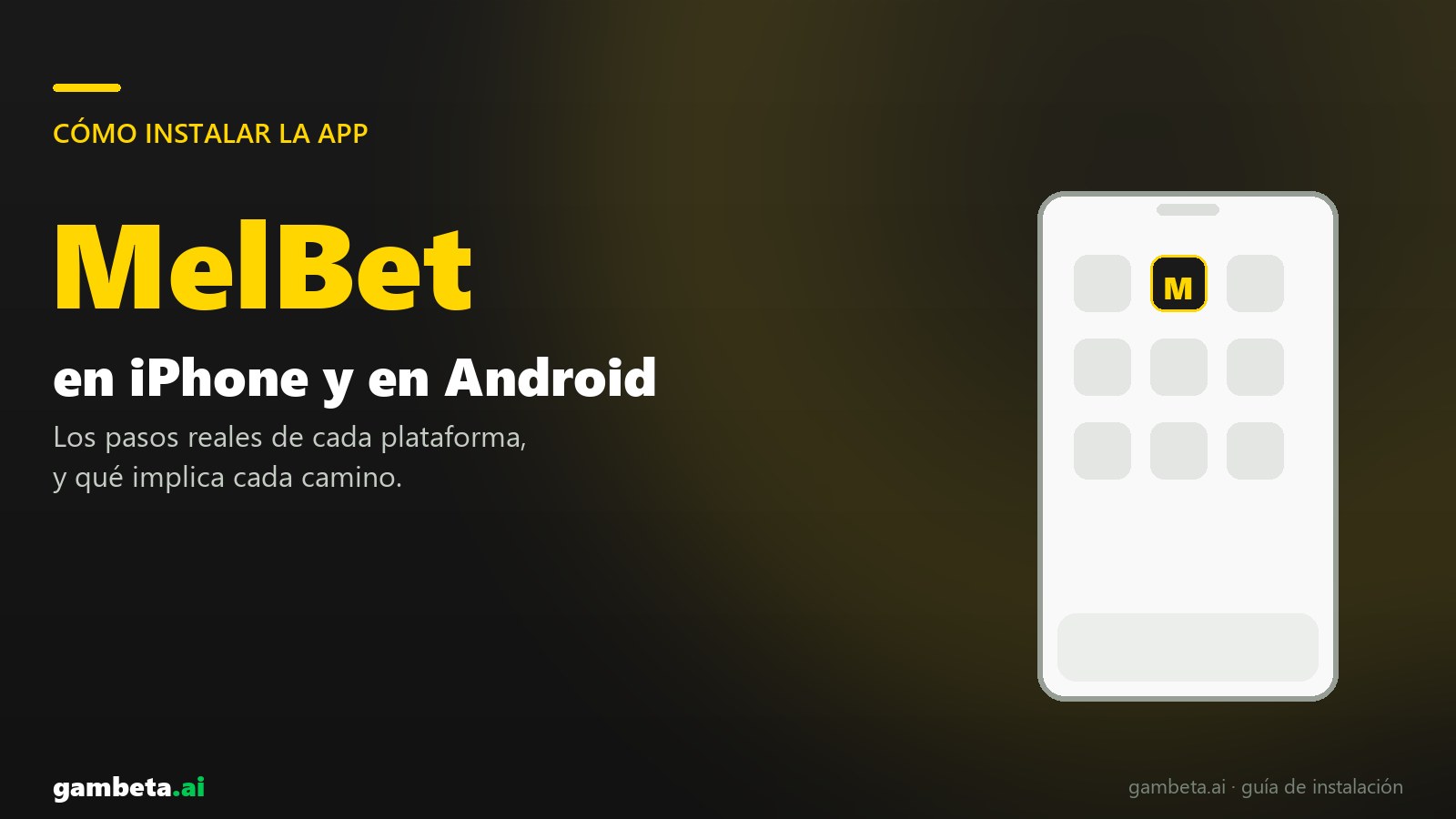 Cómo descargar e instalar la app de MelBet en iPhone y en Android